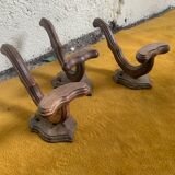 Trio de patères ancienne