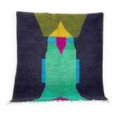 Tapis marocain en laine coloré 200cmx200cm