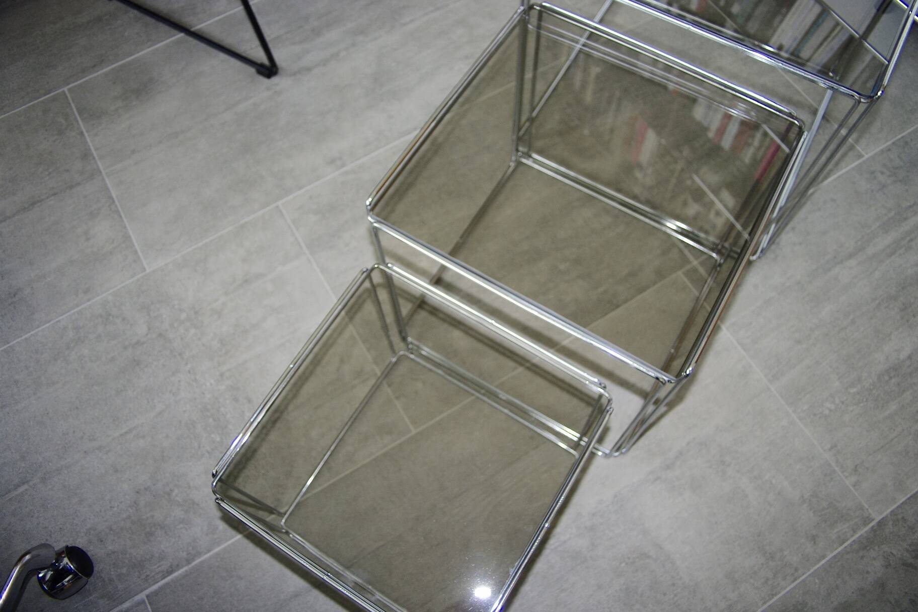 table d'appoint vintage graphique de max sauze 1970