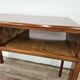 1950s Art Decò writing desk in walnut burl and blond walnut