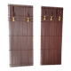 Porte-manteau modulable en bois et laiton, Italie, années 1950