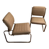 Vintage leather armchairs