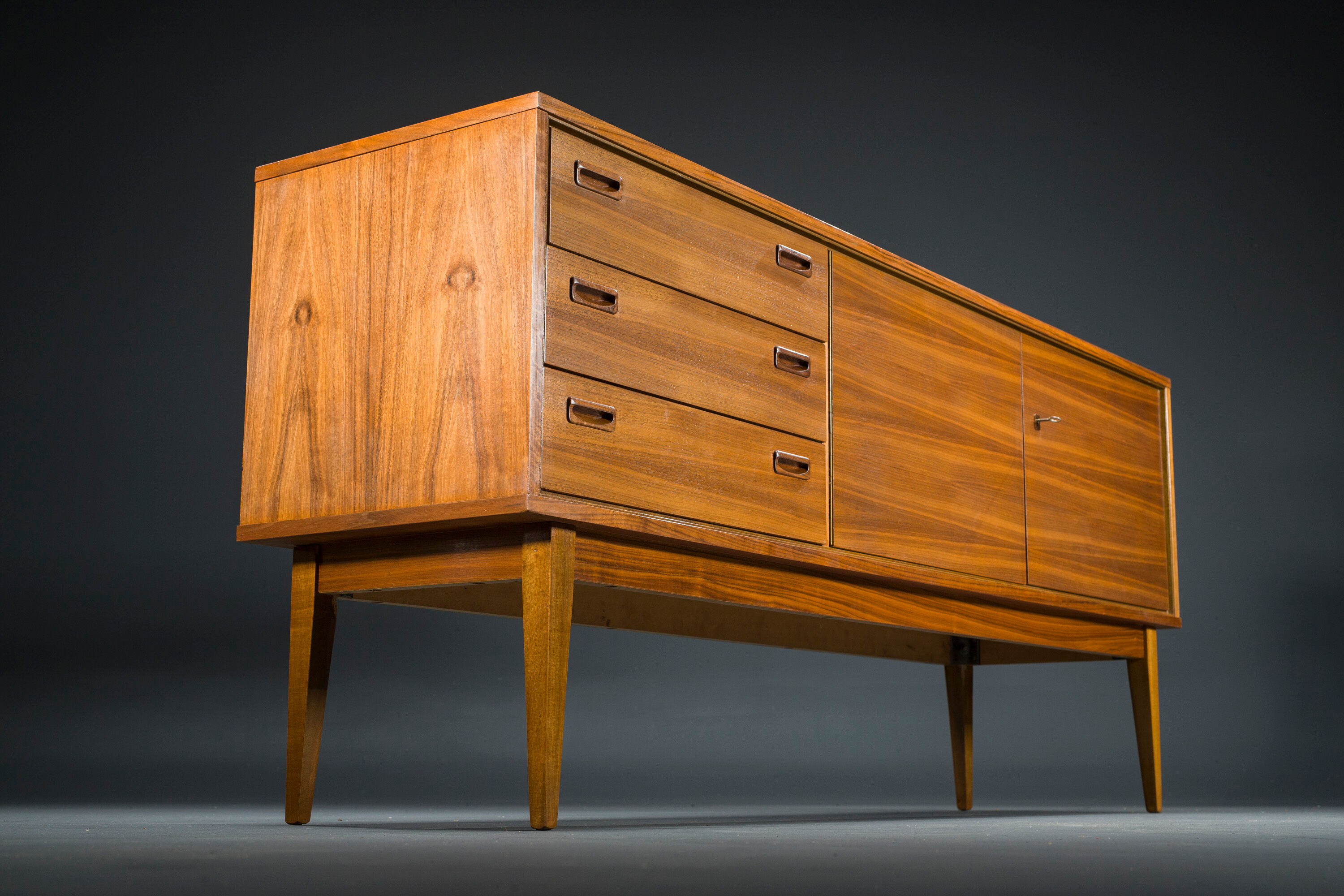 Vintage Walnut Sideboard, 1960s