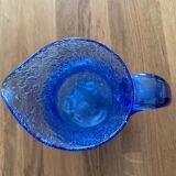 Carafe Biot blue color glass
