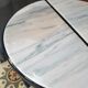 Pair of side tables half sphere marble 1970