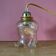 Vintage amber glass tulip walker