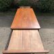 Antique Louis Philippe style farmhouse table in solid cherry wood with its 2 extensions.