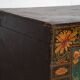 Antique Chinese Dark Colored Trunk with Floral Motifs (c.1900) #2