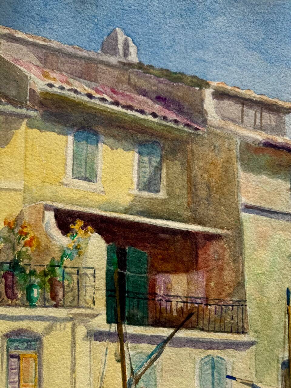 Old painting, Marine, signed Marie (1880-1977)