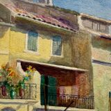 Old painting, Marine, signed Marie (1880-1977)