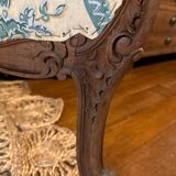 Old wooden and fabric screen