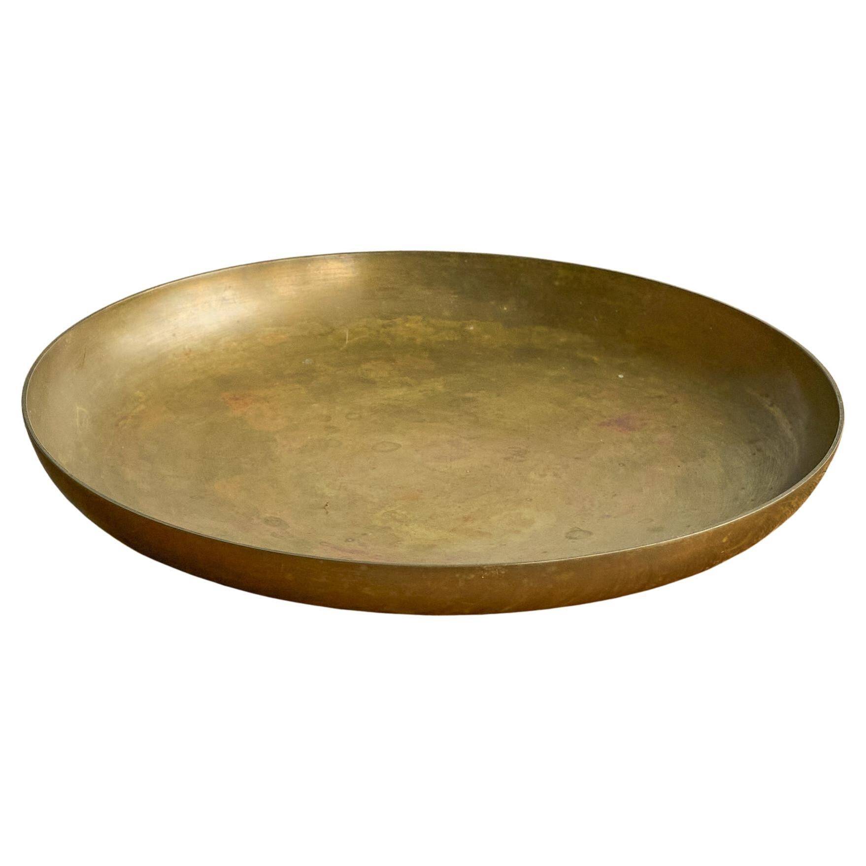 Polotti Arreda centrepiece or bowl in solid bronze, 20th century