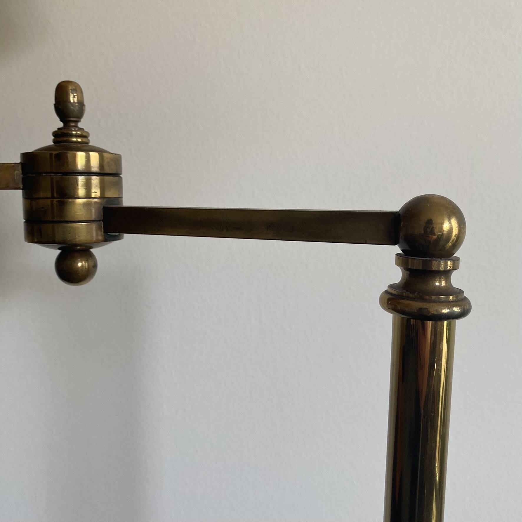 Reading lamp, floor lamp, adjustable arm lamp.