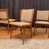 Ensemble de quatre chaises Cane Back conçues par Jens Risom, JO Carlssons, Suède, années 1950