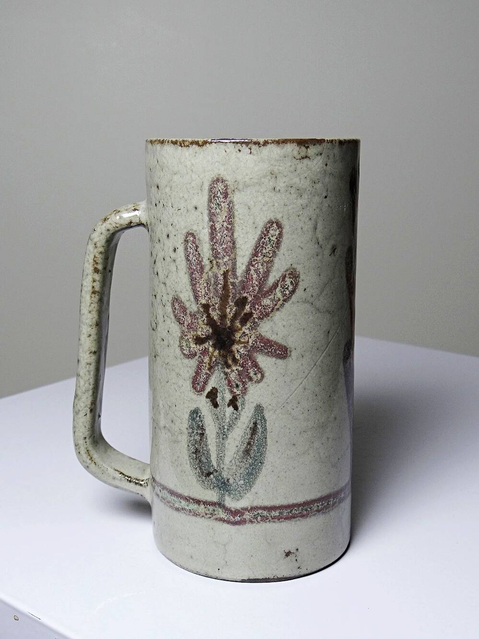 Large mug Le Mûrier Gustave Reynaud Vallauris vintage 1960s