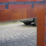 Miroir vintage en teck Danemark 1970 - 49x49cm