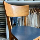 Bistro chair in light and black beech