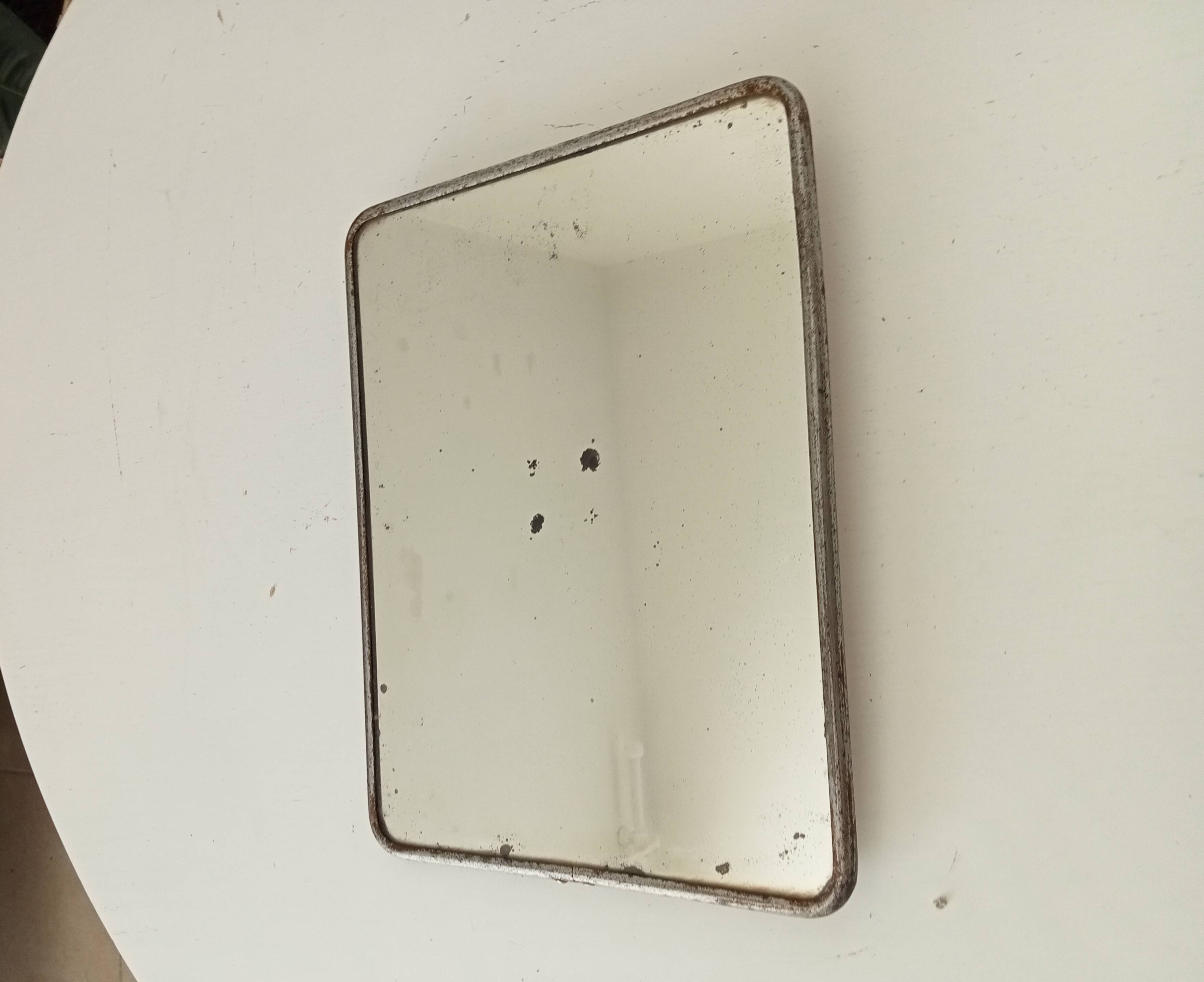 Antique barber's mirror 24*18 cm