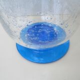Bubbled glass vase transformable into a photophore