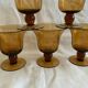 Amber glass cups