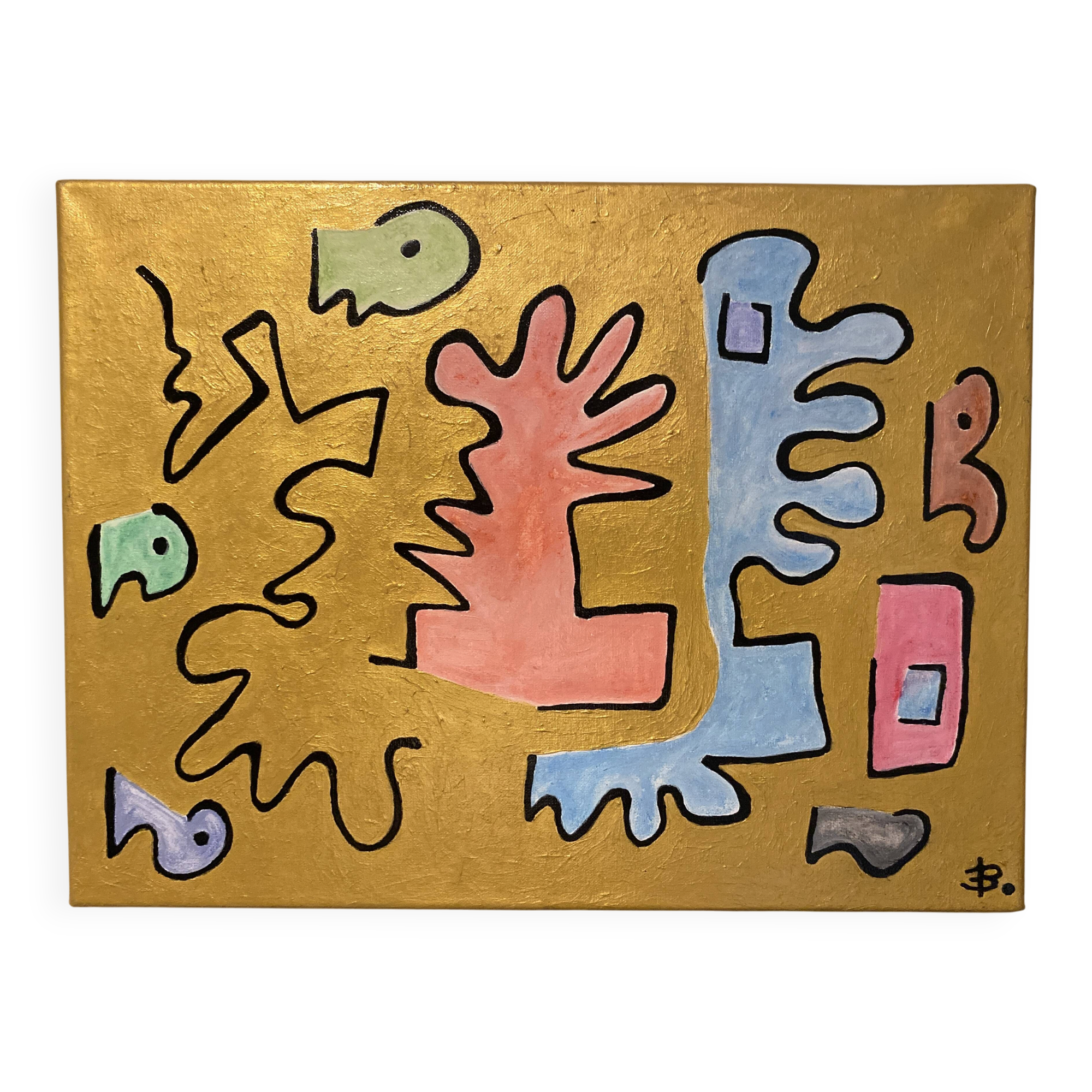 Modern painting canvas