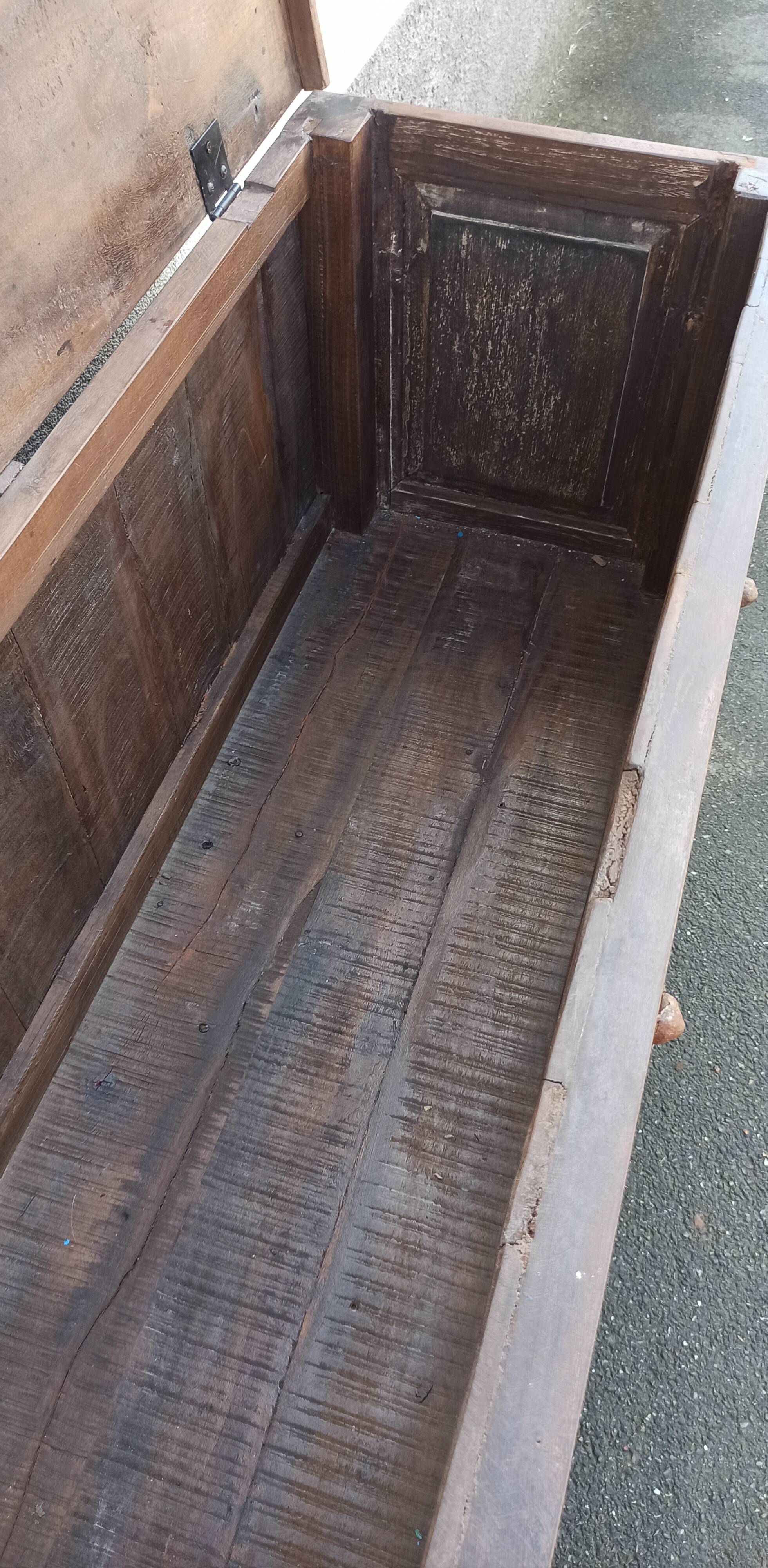 Old wooden high chest