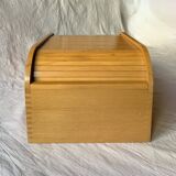 Old wooden filing box with shutter
