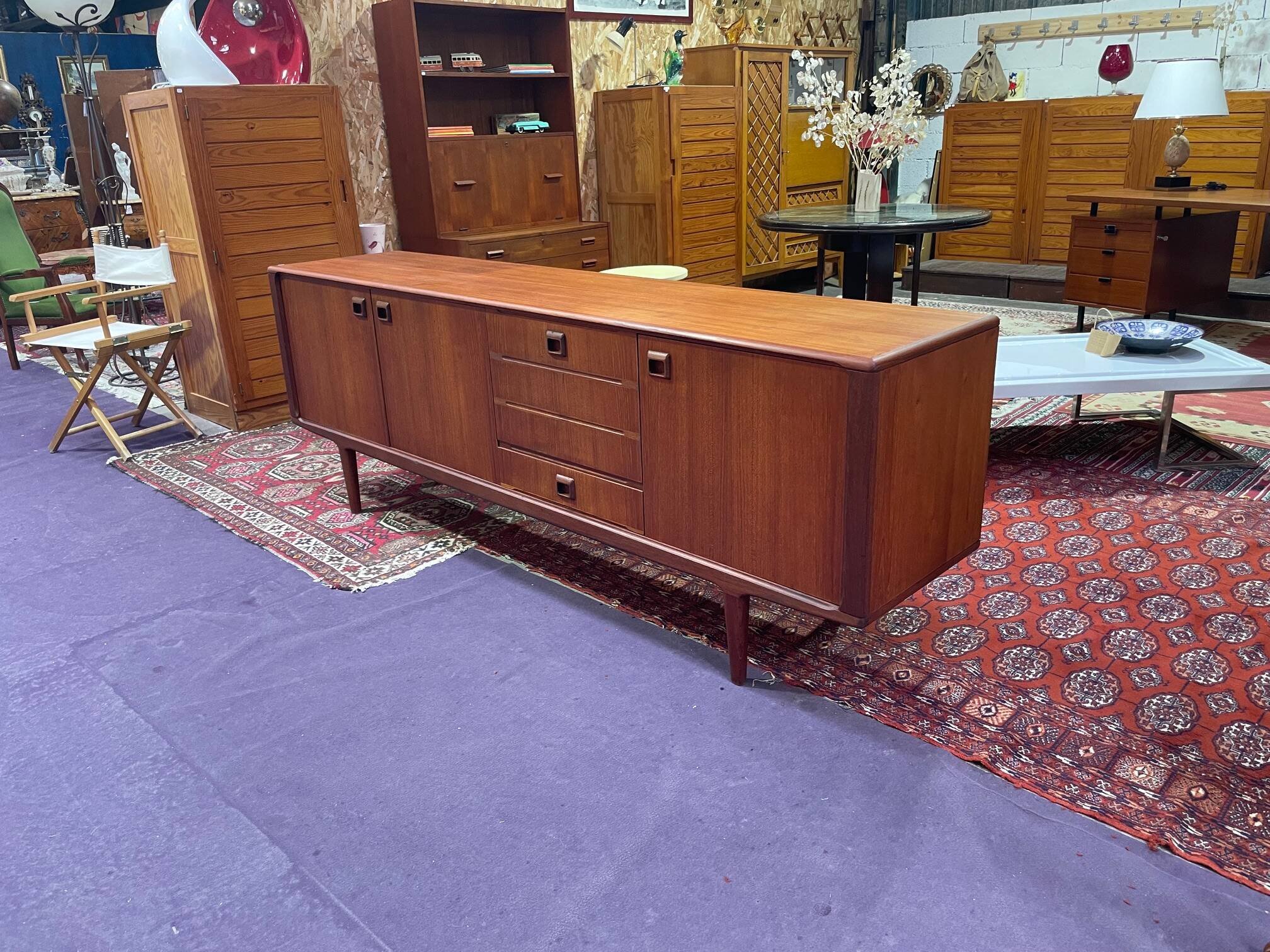 Vintage 1960s Scandinavian teak sideboard