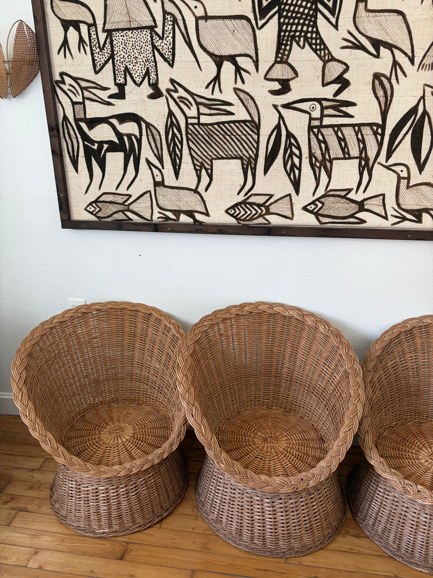 1960s wicker lounge set