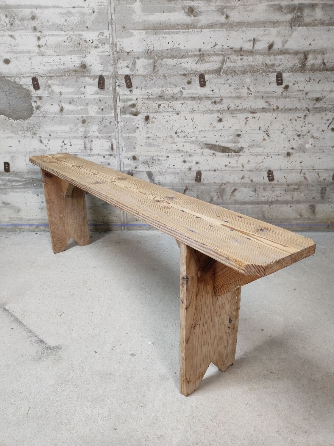 Fir farmhouse bench