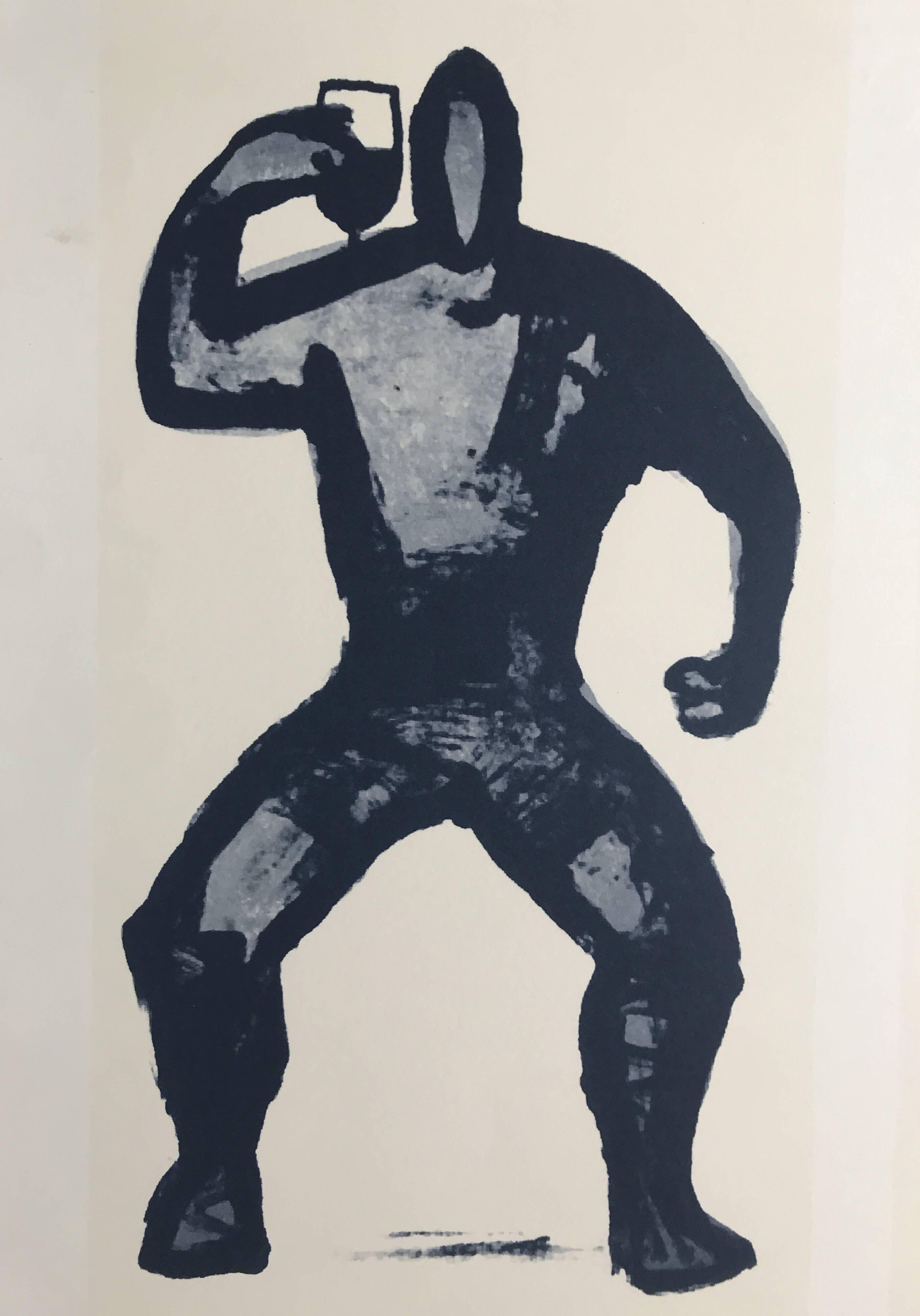 Michel tolmer, shoulder and jetty, c 2000. original color poster