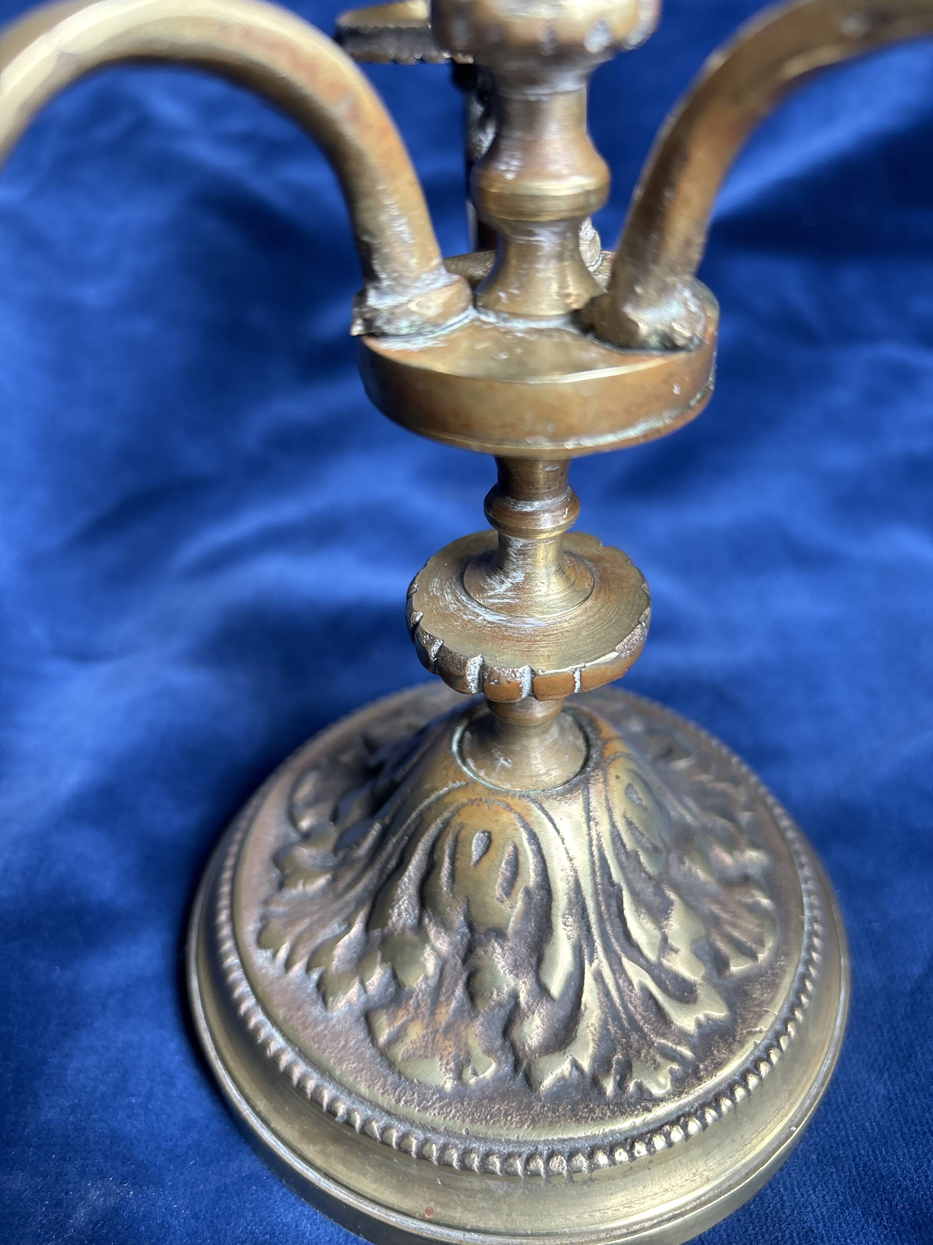 Antique 19th century bronze candlestick