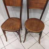 Suite of 6 chairs from Bistrot Baumann and Fischel 1920s