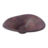 Large Purple & Black 704 Ruscha Art Ceramic Bowl, Germany, 1960s
