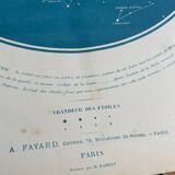 Celestial map showing the constellations visible in France