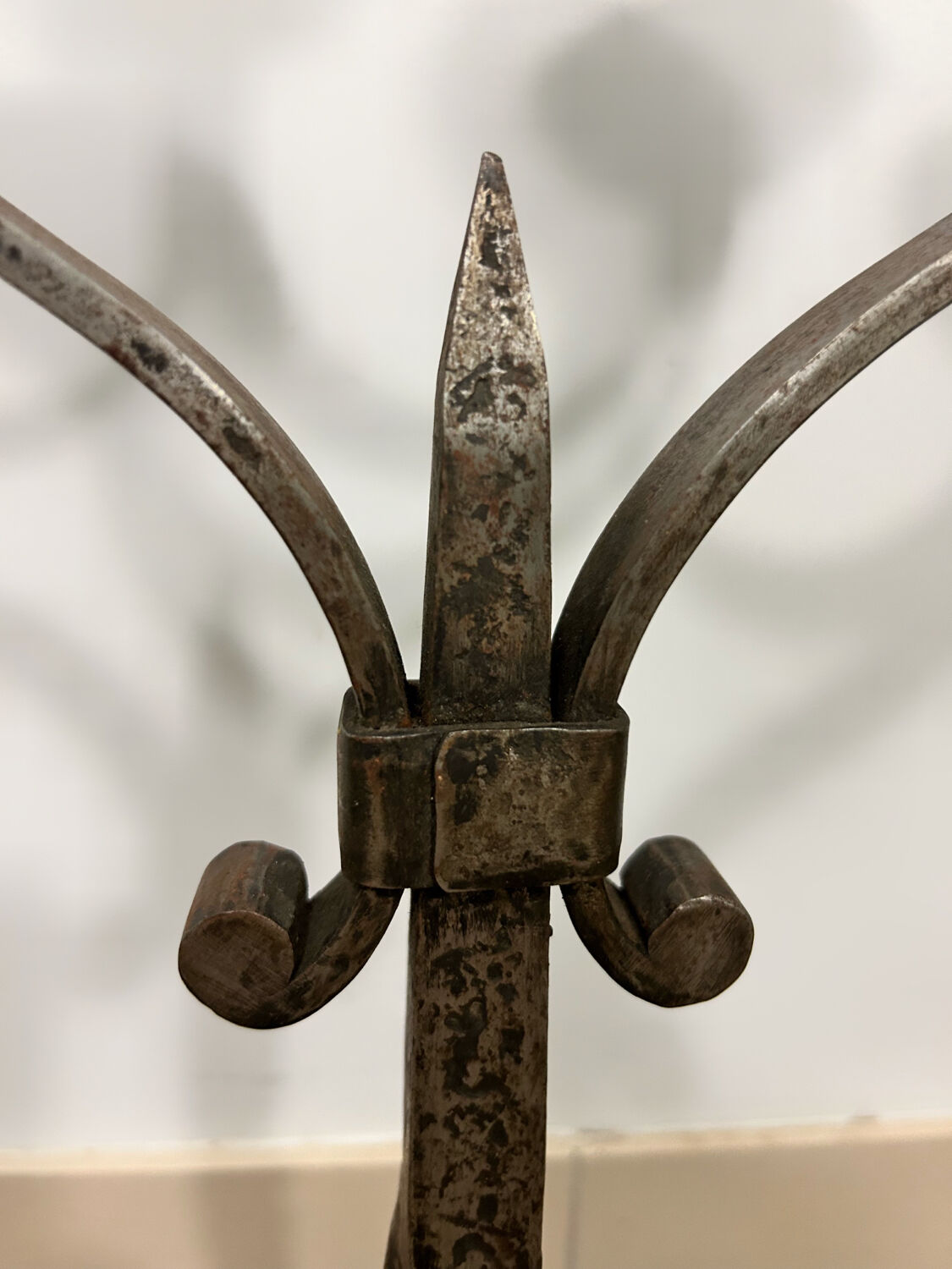 Wrought iron candlestick