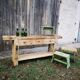 Small old carpenter's workbench