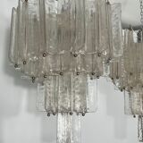 Pair of Murano glass chandeliers by Toni Zuccheri for Venini