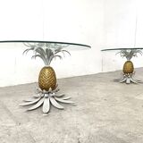 Pair of Hans Kögl pineapple side tables, 1960s