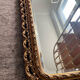 Ancien miroir en bois doré et verre biseauté