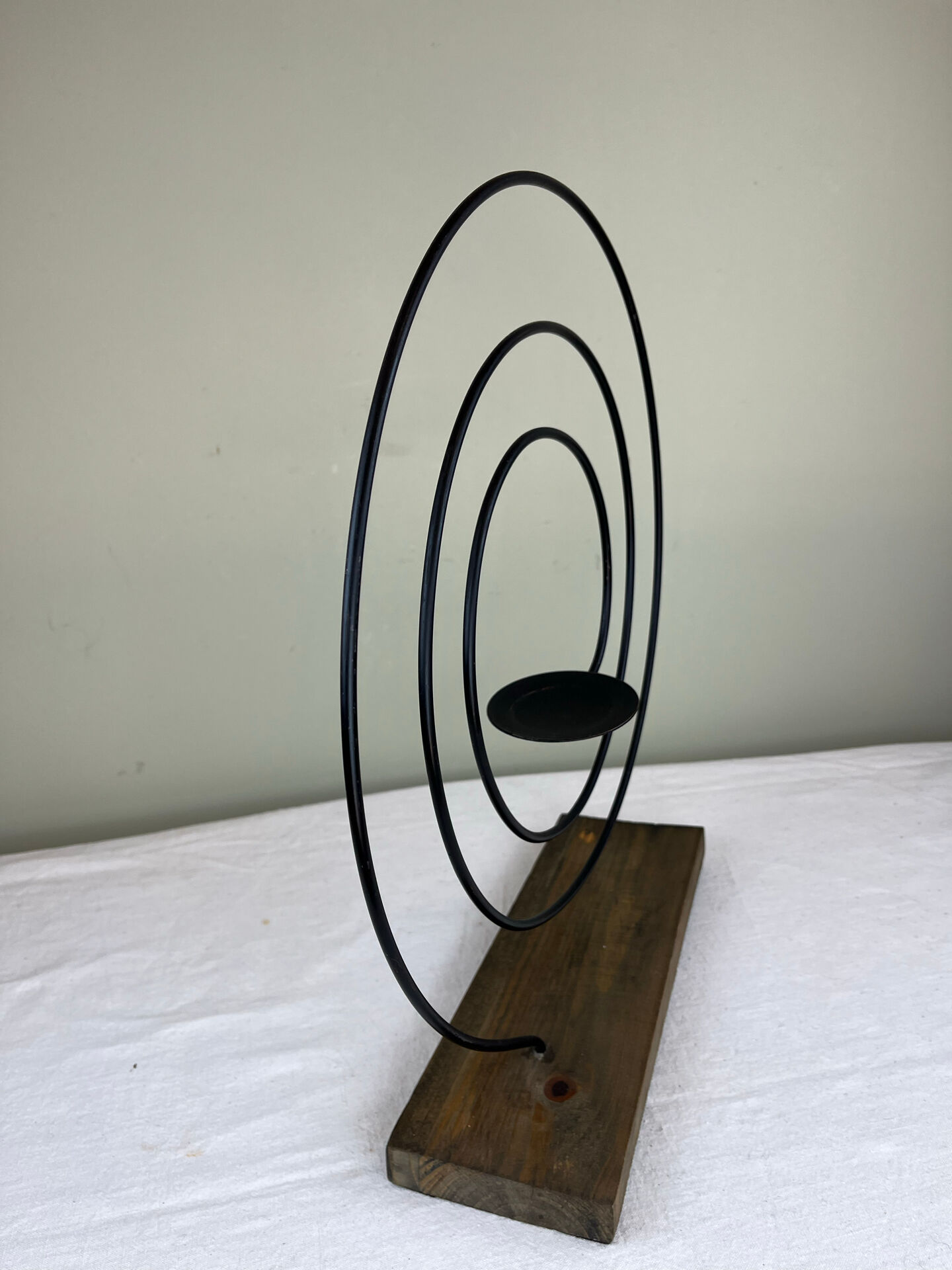 Sculptural spiral candlestick