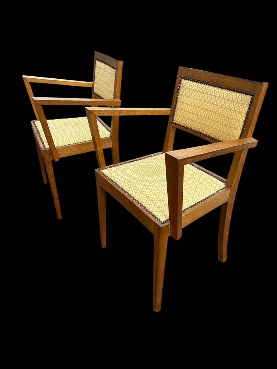 Paire de fauteuils bridge art deco