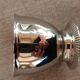 Set of 3 silver metal egg cups