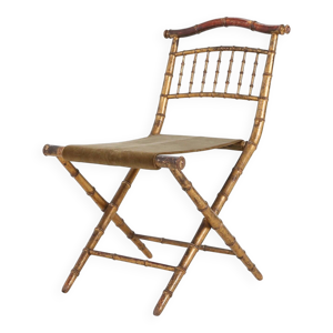 chaise pliante en faux