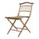 Chaise pliante en faux bambou en bois doré et tissu vert, France vers