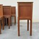 Set of 10 Brutalist Monastery Chairs from the 50s