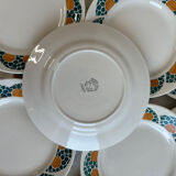 Set of 11 plates Givors France