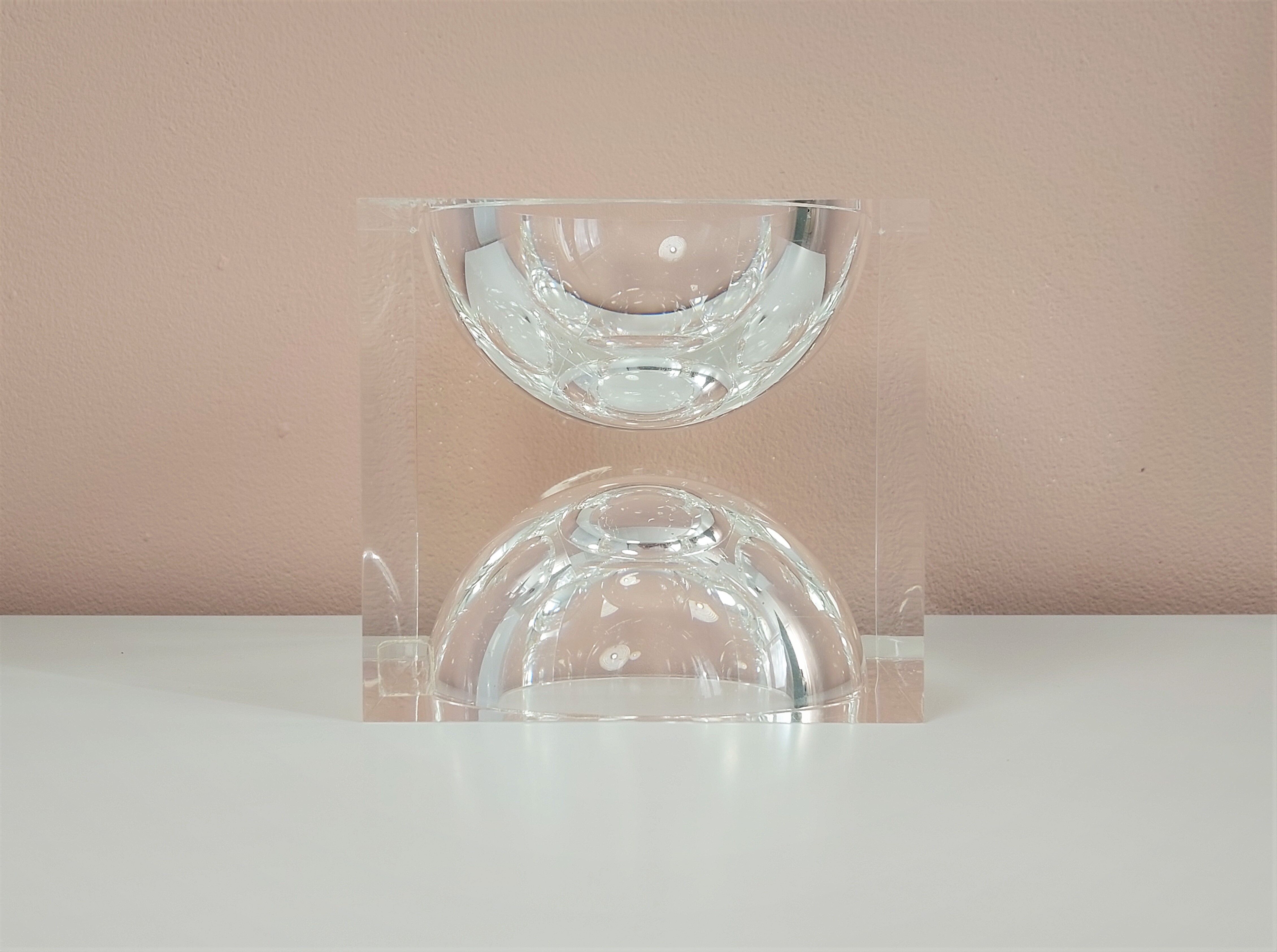 Acrylic Op-Art Sculpture by Team Guzzini 1970's.