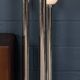 Vintage 20thc italian chrome & glass floor lamp by mazzega c.1970