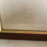 Antique engraving of duck wooden and gilded frame